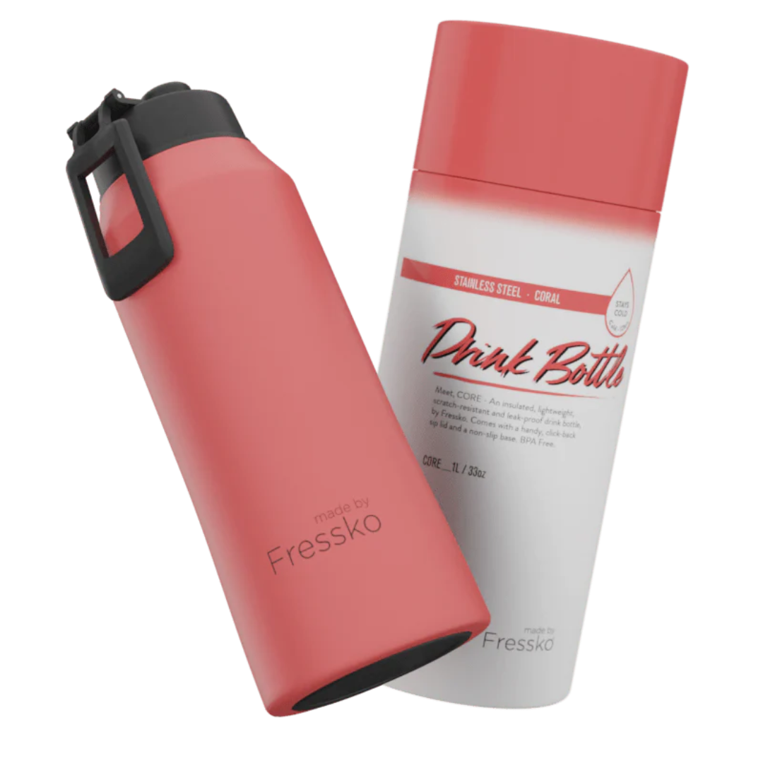Fressko Core Bottle – 1L / 34oz – Stainless Steel