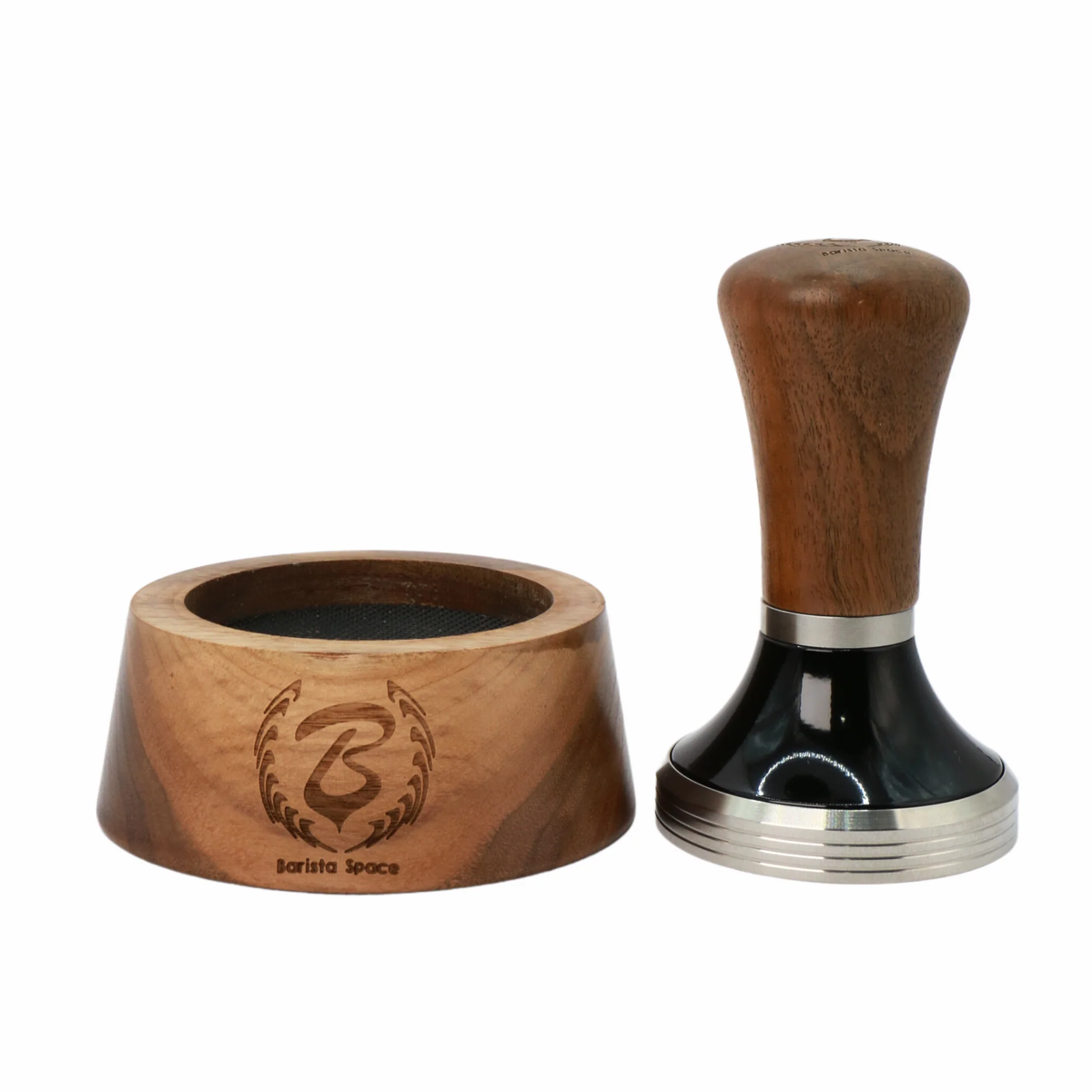 Coffee Wooden Handle Tamper + Holder set 58mm