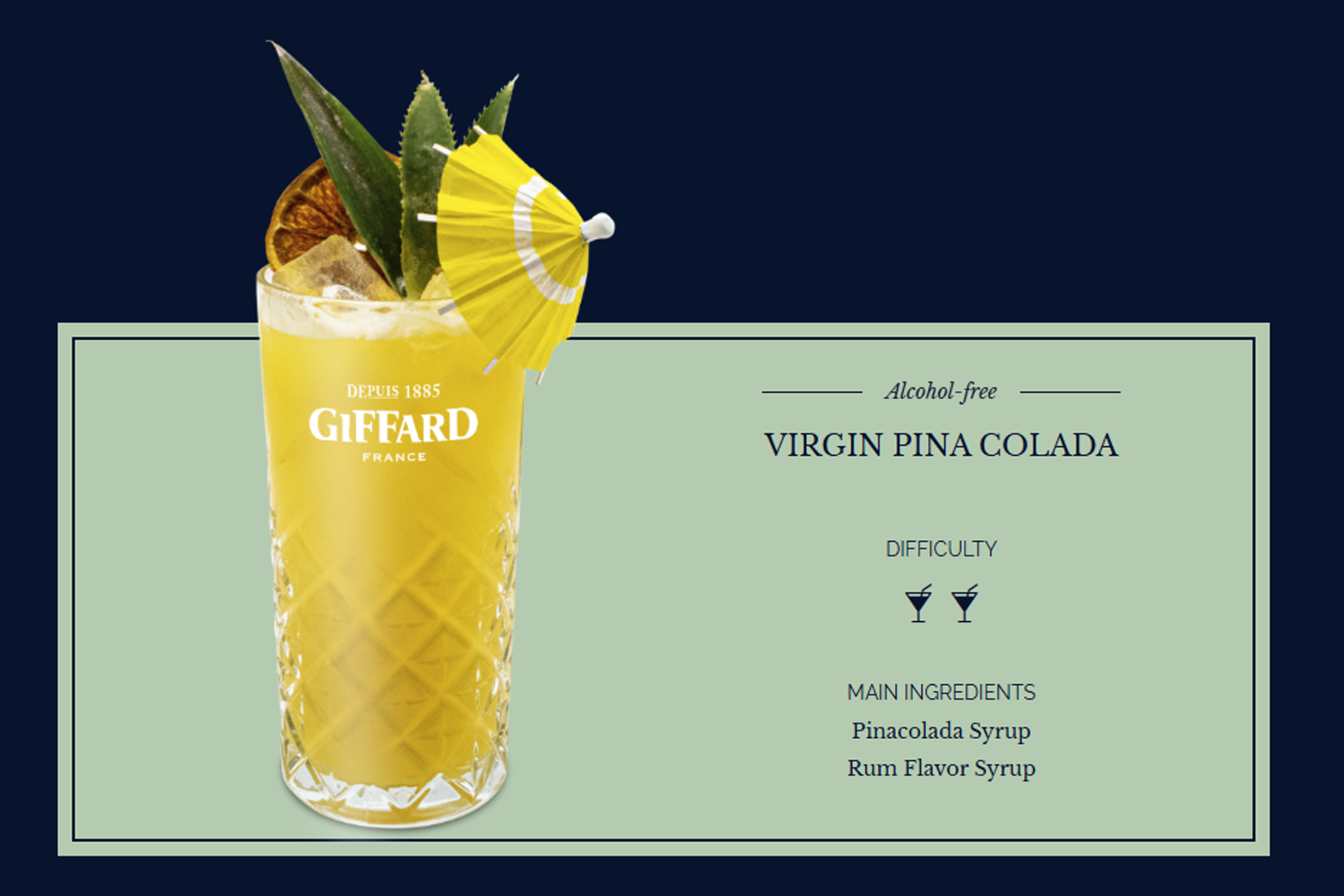 GIFFARD - PINA COLADA SYRUP 100CL