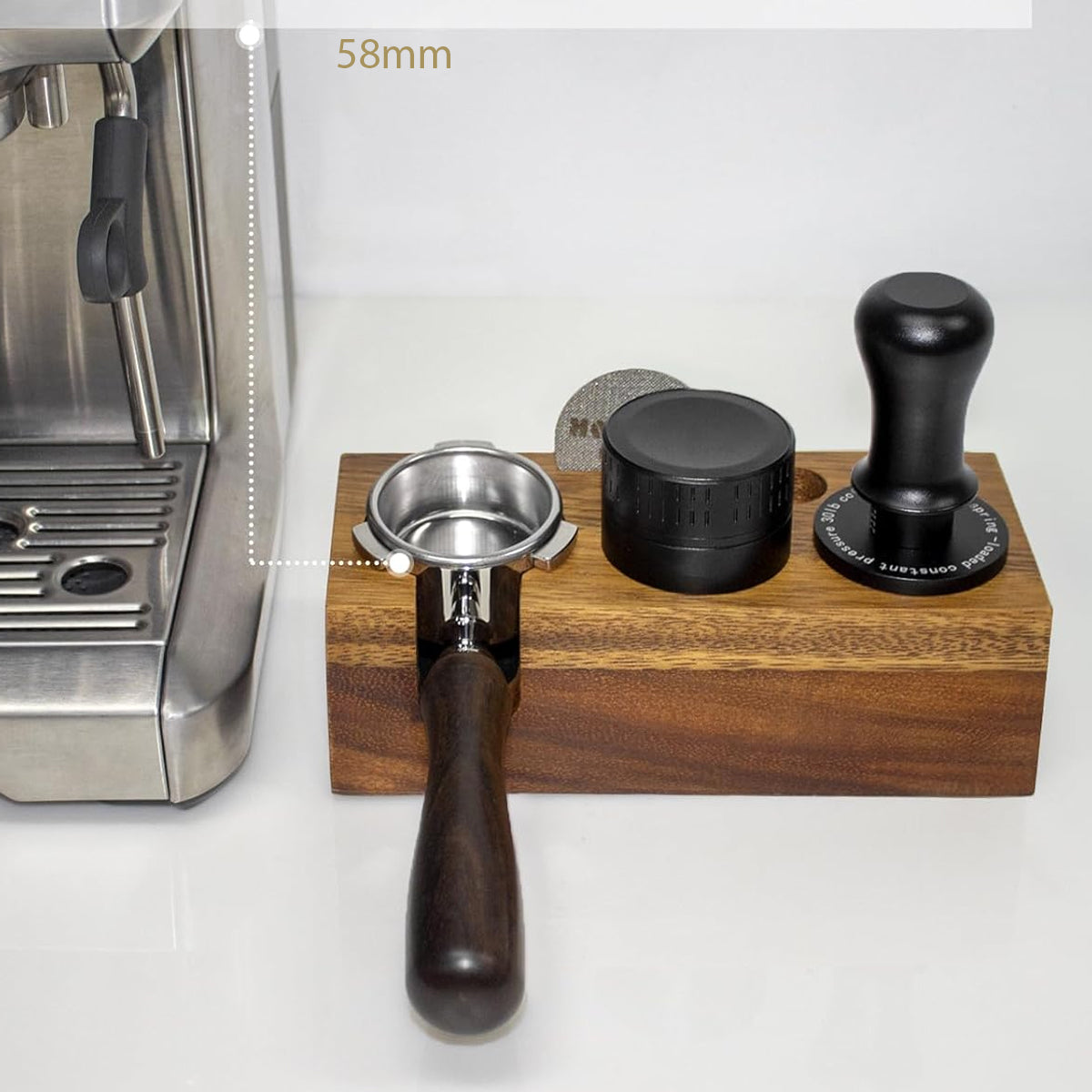 Barista Space Tamping Station Wooden B 58mm