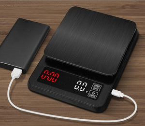 Barista Space Electronic 3Kg LCD Digital Drip Coffee Scale with Timer
